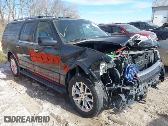 2016 Ford Expedition EL Limited with VIN 1FMJK2AT0GEF22302, listed as a IAAI auction lot 41381094 with 134,871 mi miles. Bid and sale history available at carsss.com. Image 1.
