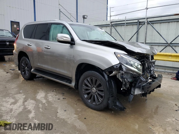 2021 Lexus GX with VIN JTJAM7BX0M5290998, listed as a Copart auction lot 48205235 with 49,974 mi miles and Salvage Title. Bid and sale history available at carsss.com. Image 4.