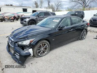 2017 Infiniti Q50 Signature Edition z VIN JN1EV7AR3HM837913, wystawiony jako Copart lot #50824515 z przebiegiem Nie podano mil oraz Szkoda całkowita • Salvage title. Historia ofert i sprzedaży dostępna na DreamBid. Obrazek 1.