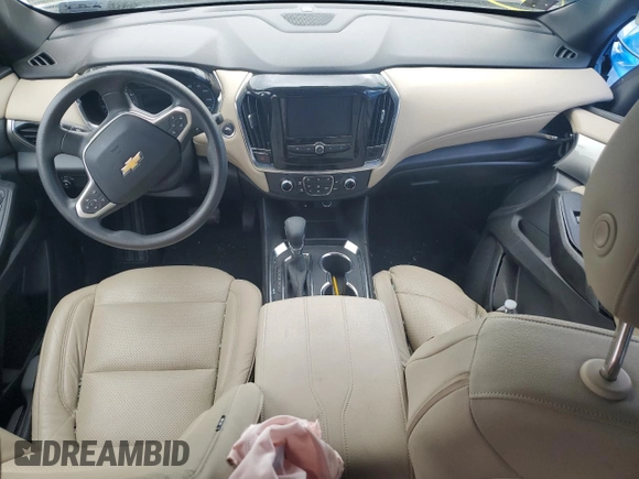 2023 Chevrolet Traverse LS with VIN 1GNERFKW9PJ279511, listed as a Copart auction lot 49934445 with 11,708 mi miles and Salvage title. Bid and sale history available at DreamBid. Image 8.