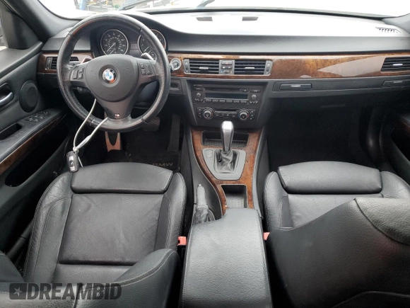 2011 BMW 3 Series 335i with VIN WBAPM5C51BE575783, listed as a Copart auction lot 47354165 with 0 mi miles and Salvage Title. Bid and sale history available at carsss.com. Image 8.