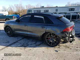 2019 Audi Q8 Premium Plus with VIN WA1EVAF15KD025205, listed as a Copart auction lot 84956594 with 0 mi miles and Salvage Title. Bid and sale history available at carsss.com. Image 2.