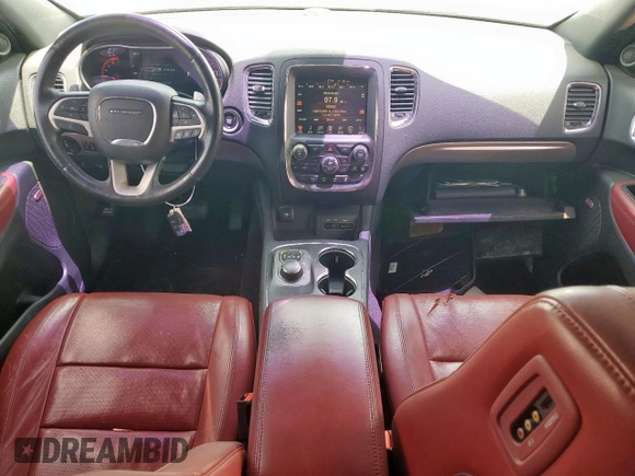 2015 Dodge Durango R/T with VIN 1C4SDHCT9FC916636, listed as a Copart auction lot 61754135 with 201,678 mi miles and Salvage title. Bid and sale history available at DreamBid. Image 8.