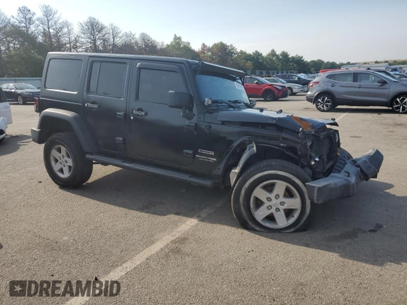 2018 Jeep Wrangler JK Unlimited Sport S with VIN 1C4BJWDG0JL811667, listed as a Copart auction lot 63179784 with 81,860 mi miles and Salvage Title. Bid and sale history available at carsss.com. Image 4.