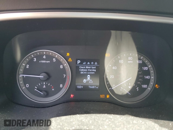 2020 Hyundai Tucson Sport with VIN KM8J33AL3LU230985, listed as a Copart auction lot 55344355 with 76,681 mi miles and Salvage title. Bid and sale history available at DreamBid. Image 9.