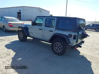 2024 Jeep Wrangler Rubicon with VIN 1C4PJXFG5RW268447, listed as a IAAI auction lot 41887497 with 3,005 mi miles. Bid and sale history available at carsss.com. Image 3.