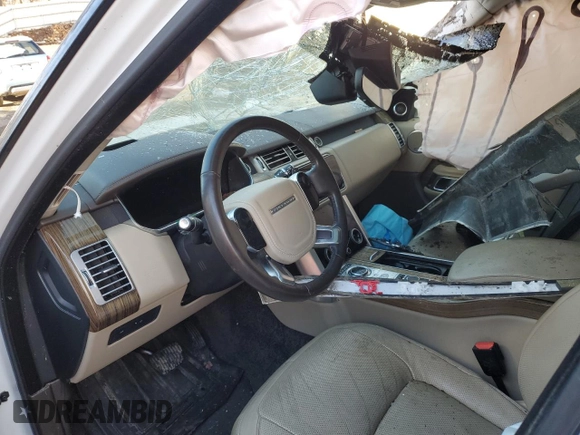 2018 Land Rover Range Rover HSE z VIN SALGS2RKXJA508067, wystawiony jako Copart lot #85125754 z przebiegiem Nie podano mil oraz Szkoda całkowita • Salvage title. Historia ofert i sprzedaży dostępna na DreamBid. Obrazek 8.