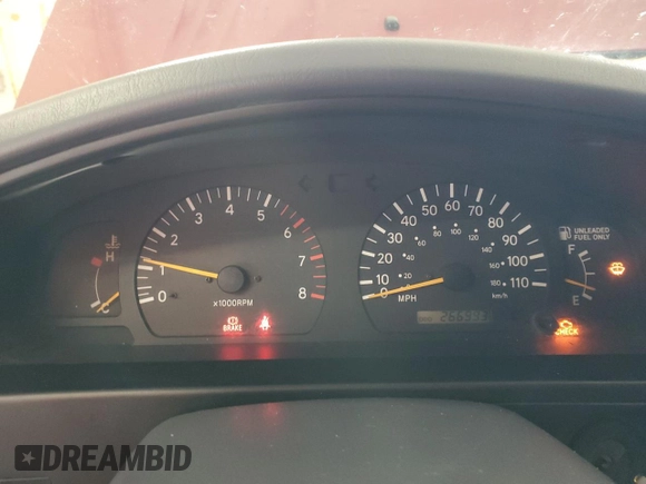1998 Toyota Tacoma with VIN 4TAWN72NXWZ132180, listed as a Copart auction lot 65593695 with 266,993 mi miles and Salvage title. Bid and sale history available at DreamBid. Image 9.