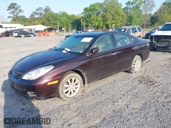 2004 Lexus ES 330 with VIN JTHBA30G345032839, listed as a IAAI auction lot 41976305 with 82,848 mi miles. Bid and sale history available at carsss.com. Image 2.