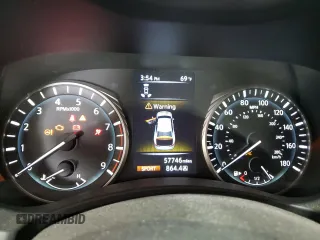 2020 Infiniti Q50 Luxe with VIN JN1EV7AR4LM254744, listed as a Copart auction lot 59178915 with 57,746 mi miles and Salvage title. Bid and sale history available at DreamBid. Image 9.