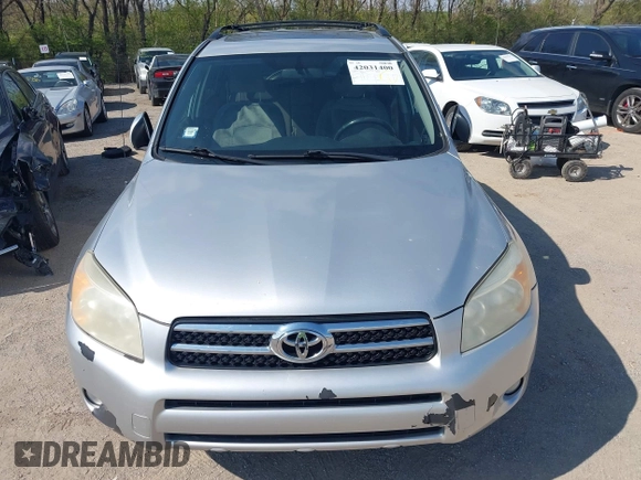 2007 Toyota RAV4 Limited with VIN JTMBD31V575101170, listed as a IAAI auction lot 42031400 with 180,415 mi miles. Bid and sale history available at carsss.com. Image 6.