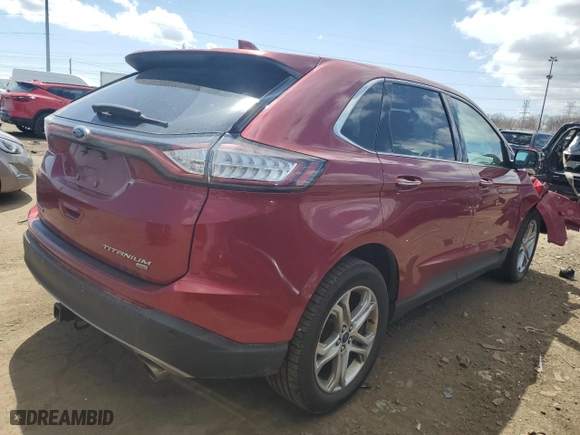 2016 Ford Edge Titanium with VIN 2FMPK4K89GBB57646, listed as a Copart auction lot 54045885 with 114,458 mi miles and Clean Title. Bid and sale history available at carsss.com. Image 3.