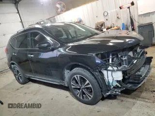 2017 Nissan Rogue SL with VIN JN8AT2MTXHW147922, listed as a Copart auction lot 52331195 with 66,265 mi miles and Salvage title. Bid and sale history available at DreamBid. Image 4.