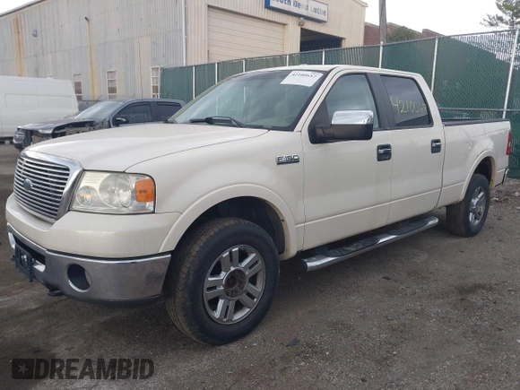 2007 Ford F-150 XLT with VIN 1FTPW14V37FB20097, listed as a IAAI auction lot 42100657 with 153,214 mi miles. Bid and sale history available at carsss.com. Image 2.