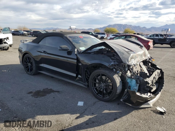 2018 Ford Mustang GT Premium with VIN 1FATP8FF0J5107899, listed as a Copart auction lot 86661934 with 62,200 mi miles and Salvage title. Bid and sale history available at DreamBid. Image 4.