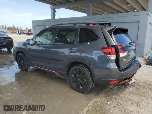 2023 Subaru Forester Special Sports with VIN JF2SKAJC9PH519062, listed as a Copart auction lot 57493575 with 11,588 mi miles and Salvage title. Bid and sale history available at DreamBid. Image 2.