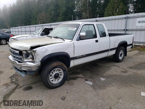 1993 Dodge Dakota with VIN 1B7GG23XXPS129182, listed as a Copart auction lot 88786935 with 176,015 mi miles and Salvage Title. Bid and sale history available at carsss.com. Image 1.