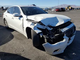 2018 Infiniti Q50 Luxe with VIN JN1EV7AP6JM366313, listed as a Copart auction lot 88701275 with 95,376 mi miles and Salvage Title. Bid and sale history available at DreamBid. Image 4.