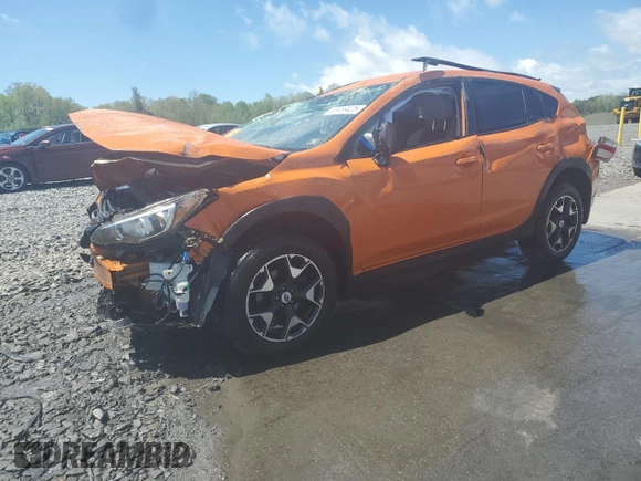 2018 Subaru Crosstrek Premium z VIN JF2GTABC8JH284310, wystawiony jako Copart lot #55989425 z przebiegiem Nie podano mil oraz Szkoda całkowita • Salvage title. Historia ofert i sprzedaży dostępna na DreamBid. Obrazek 1.