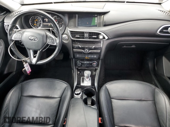 2017 Infiniti QX30 Premium with VIN SJKCH5CR3HA028570, listed as a Copart auction lot 59897525 with 75,214 mi miles and Salvage title. Bid and sale history available at DreamBid. Image 8.