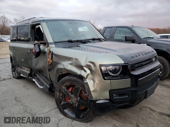 2023 Land Rover Defender X с VIN SALEX7EUXP2197885, выставлен на аукционе Copart как лот 82554884 с пробегом Не указан миль и Списание • Salvage title. История ставок и продаж доступна на DreamBid. Изображение 4.