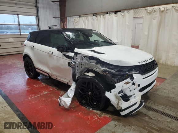 2022 Land Rover Range Rover Evoque R-Dynamic S with VIN SALZT2FX9NH172124, listed as a Copart auction lot 52648505 with 33,447 mi miles and Salvage Title. Bid and sale history available at carsss.com. Image 4.