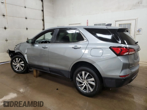 2023 Chevrolet Equinox LT with VIN 3GNAXKEG7PS200966, listed as a Copart auction lot 58599095 with 18,024 mi miles and Salvage title. Bid and sale history available at DreamBid. Image 2.
