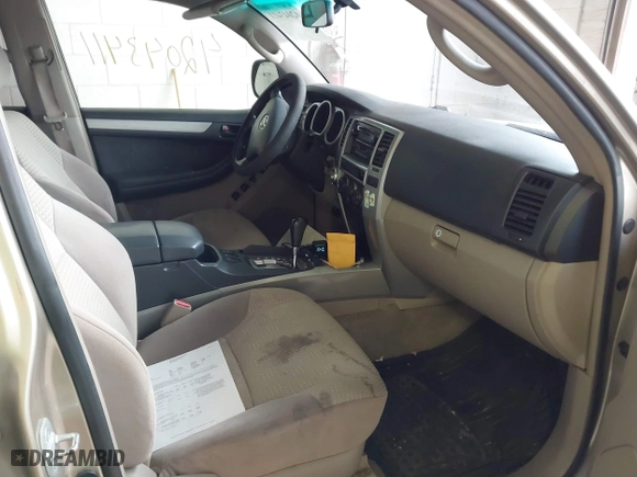 2005 Toyota 4Runner SR5 with VIN JTEBU14R458037441, listed as a IAAI auction lot 42043411 with 238,317 mi miles. Bid and sale history available at carsss.com. Image 5.