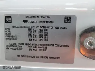 2023 Chevrolet Tahoe Commercial with VIN 1GNSCLED9PR429678, listed as a Copart auction lot 41822665 with 0 mi miles and Salvage Title. Bid and sale history available at carsss.com. Image 13.