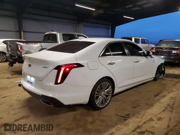2020 Cadillac CT4 Premium Luxury with VIN 1G6DB5RL5L0150702, listed as a Copart auction lot 86130524 with 59,535 mi miles and Salvage Title. Bid and sale history available at carsss.com. Image 3.