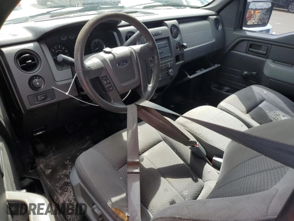 2013 Ford F-150 XL with VIN 1FTNF1CT5DKD55384, listed as a Copart auction lot 74448514 with 0 mi miles and Salvage Title. Bid and sale history available at carsss.com. Image 8.
