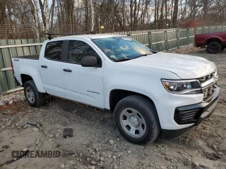 2021 Chevrolet Colorado 4WD Work Truck with VIN 1GCGTBEN3M1130067, listed as a Copart auction lot 80538984 with 54,124 mi miles and Salvage title. Bid and sale history available at DreamBid. Image 4.