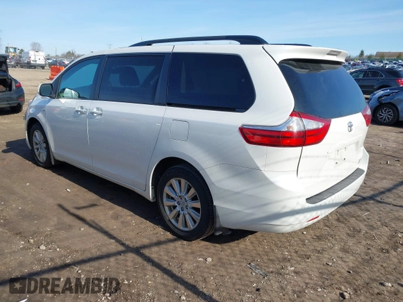 2017 Toyota Sienna with VIN 5TDDZ3DC3HS151274, listed as a IAAI auction lot 41936227 with 159,597 mi miles and . Bid and sale history available at DreamBid. Image 3.
