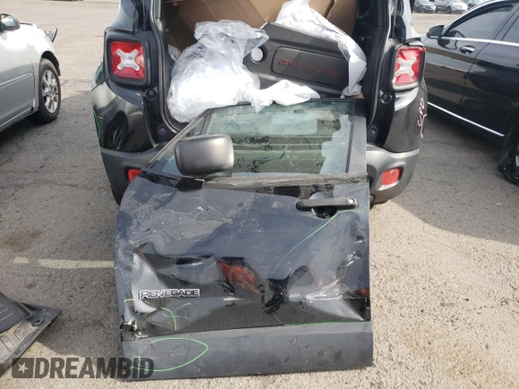 2017 Jeep Renegade Sport with VIN ZACCJAAB7HPE78941, listed as a Copart auction lot 56393015 with 99,538 mi miles and Salvage title. Bid and sale history available at DreamBid. Image 12.