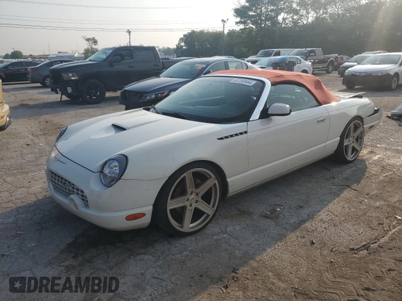 2002 Ford Thunderbird Hardtop Premium with VIN 1FAHP60AX2Y112499, listed as a Copart auction lot 66159944 with 147,721 mi miles and Non Repairable. Bid and sale history available at DreamBid. Image 1.