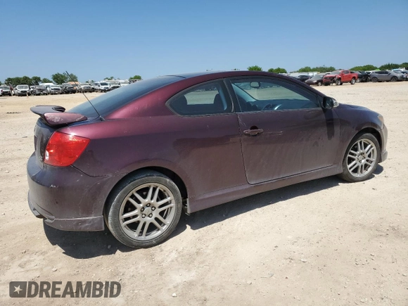 2007 Scion tC Spec with VIN JTKDE167970184208, listed as a Copart auction lot 52399535 with 158,416 mi miles and Salvage Title. Bid and sale history available at carsss.com. Image 3.