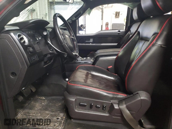 2012 Ford F-150 XL with VIN 1FTFW1ET6CFC17667, listed as a Copart auction lot 46125785 with 170,250 mi miles and Salvage title. Bid and sale history available at DreamBid. Image 7.