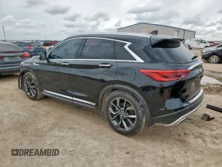 2019 Infiniti QX50 Luxe with VIN 3PCAJ5M11KF139348, listed as a Copart auction lot 62940735 with 36,969 mi miles and Salvage title. Bid and sale history available at DreamBid. Image 2.