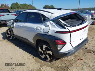 2024 Hyundai Kona Limited with VIN KM8HECA37RU100628, listed as a IAAI auction lot 40641966 with 5,743 mi miles. Bid and sale history available at carsss.com. Image 3.