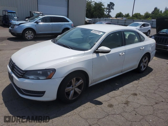 2012 Volkswagen Passat SE z VIN 1VWBP7A38CC091797, wystawiony jako Copart lot #62032205 z przebiegiem 198 594 mil mil oraz Czysty tytuł • Clean title. Historia ofert i sprzedaży dostępna na DreamBid. Obrazek 1.