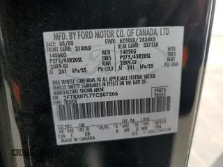 2000 Ford F-150 XL with VIN 2FTRX07L7YCB07506, listed as a Copart auction lot 56541405 with Not provided miles and Clean title. Bid and sale history available at DreamBid. Image 12.