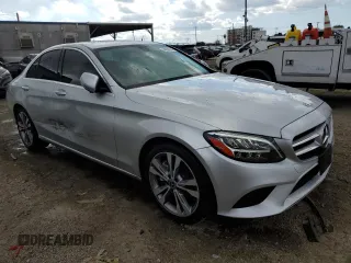 2020 Mercedes-Benz C 300 with VIN W1KWF8DB1LR571778, listed as a Copart auction lot 44039825 with 34,238 mi miles and Salvage Title. Bid and sale history available at DreamBid. Image 4.
