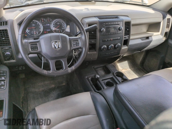 2012 Ram 2500 ST with VIN 3C6TD5HT1CG242154, listed as a Copart auction lot 56407785 with 108,506 mi miles and Salvage title. Bid and sale history available at DreamBid. Image 8.