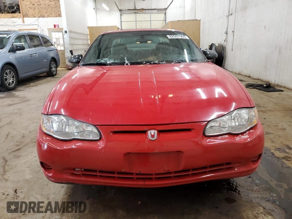 2004 Chevrolet Monte Carlo LS with VIN 2G1WW12E749223471, listed as a Copart auction lot 82597584 with 89,373 mi miles and Non Repairable. Bid and sale history available at carsss.com. Image 5.