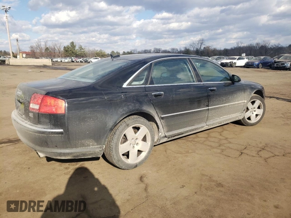 2006 Audi A8 4.2L with VIN WAUML44E86N006594, listed as a Copart auction lot 43246445 with Not provided miles and Salvage title. Bid and sale history available at DreamBid. Image 3.