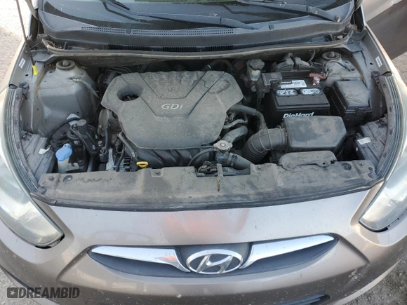 2013 Hyundai Accent GLS with VIN KMHCT4AEXDU559457, listed as a Copart auction lot 85445574 with 172,401 mi miles and Salvage Title. Bid and sale history available at carsss.com. Image 11.