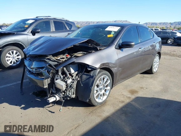 2015 Dodge Dart Limited with VIN 1C3CDFCB0FD112725, listed as a IAAI auction lot 41836277 with 119,860 mi miles. Bid and sale history available at carsss.com. Image 2.