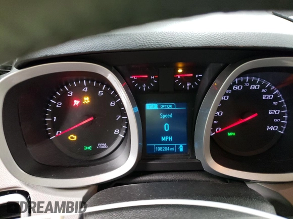 2015 Chevrolet Equinox LT with VIN 2GNFLGE32F6413705, listed as a Copart auction lot 46215935 with 108,204 mi miles and Salvage Title. Bid and sale history available at carsss.com. Image 9.