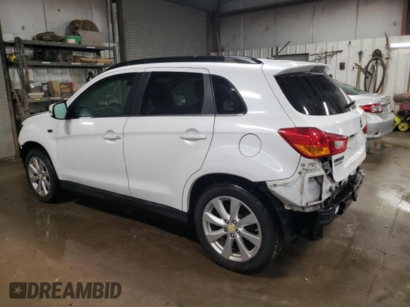 2015 Mitsubishi Outlander Sport 2.4 GT with VIN 4A4AR4AW7FE037037, listed as a Copart auction lot 89276145 with 60,287 mi miles and Salvage Title. Bid and sale history available at carsss.com. Image 2.