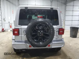 2021 Jeep Wrangler Unlimited Sahara Altitude with VIN 1C4HJXEN1MW692690, listed as a Copart auction lot 84927014 with 34,268 mi miles and Salvage title. Bid and sale history available at DreamBid. Image 6.